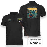 Thumbnail for VINTAGE G4278 - The Postmaster's Rowboat - Double-Side Polo T-Shirt design on black+name