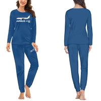 Thumbnail for The Airbus A320Neo women pajamas - Blue