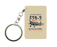 Thumbnail for F2A-3 BUFFALO Key Chain design on beige key chain