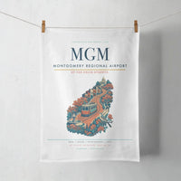 Thumbnail for Montgomery Regional Airport (MGM) design on white towel