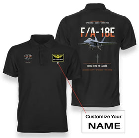 F-A-18E Super Hornet Block III From Deck To Target Premium Polo T-Shirts