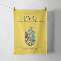 Thumbnail for Shanghai Pudong International Airport (PVG) design on yellow towel