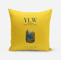 Thumbnail for Kelowna International Airport (YLW) design on yellow pillow