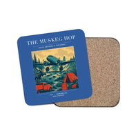 Thumbnail for The Muskeg Hop - Designed Coasters design on blue 1-piece