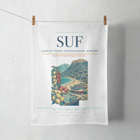 Thumbnail for Lamezia Terme International Airport (SUF) design on white towel