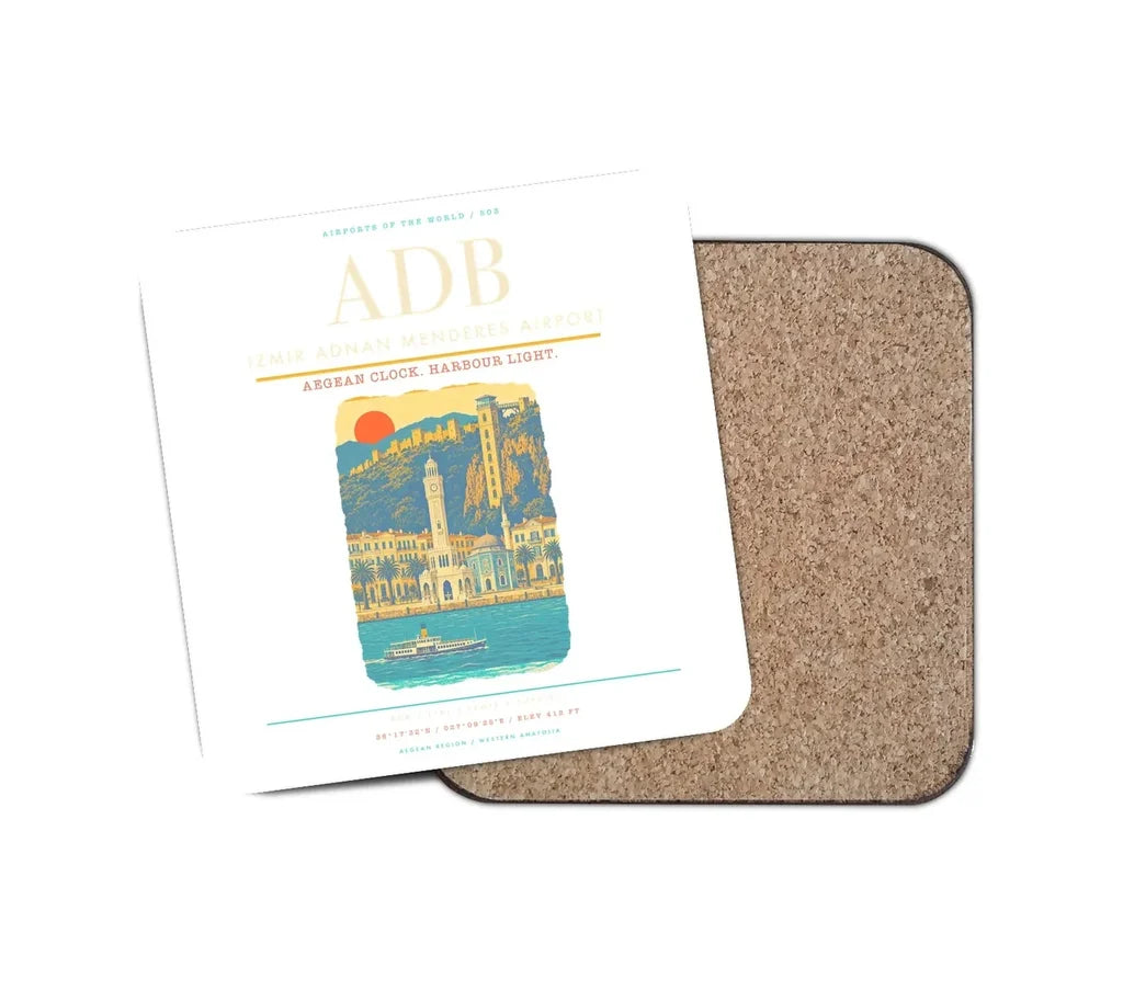 Izmir Adnan Menderes Airport ADB Coaster 1-Piece - White
