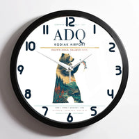 Thumbnail for Kodiak Airport ADQ Wall-Clock Framed - White
