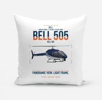 Thumbnail for Bell 505 design on white pillow