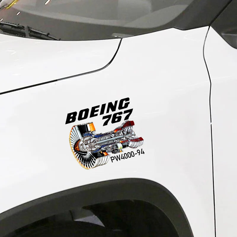 Boeing 767 Car Sticker - view 2