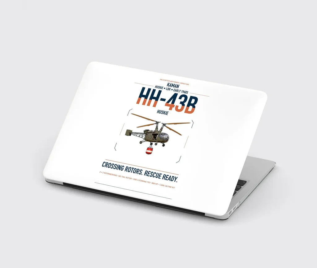 Kaman HH-43B Huskie design on white MacBook case