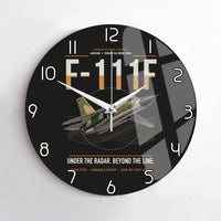 Thumbnail for F-111F Aardvark design on black no frame wall clock