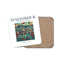 Thumbnail for ISAFJORDUR - Poster - Coaster - White