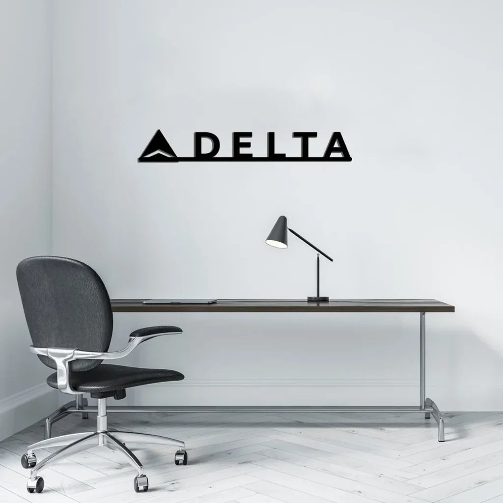 Customisable Delta Metal Sign - view 2