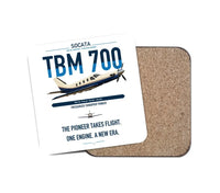 Thumbnail for Socata TBM 700 design on white 1 piece coaster