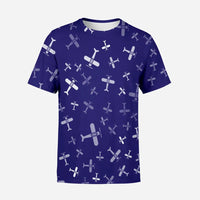 Thumbnail for Seamless Propellers 3D T-Shirt - view 2