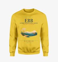Thumbnail for Entebbe International Airport (EBB) design on yellow sweatshirt
