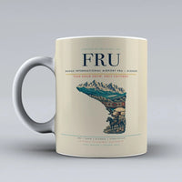 Thumbnail for International Airport FRU — Bishkek Mug design on beige manas