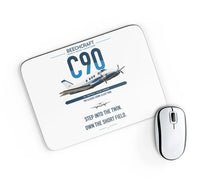Thumbnail for Beechcraft King Air C90 design on white rectangle mouse pad