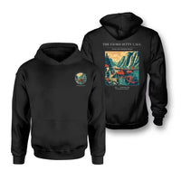 Thumbnail for VINTAGE G4185 - The Fjord Jetty Call - Double-Side Hoodie design on black double side