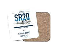 Thumbnail for Cirrus SR20 design on white 1 piece coaster