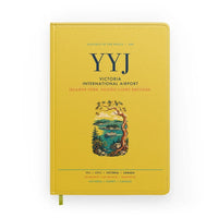 Thumbnail for Victoria International Airport (YYJ) design on yellow notebook