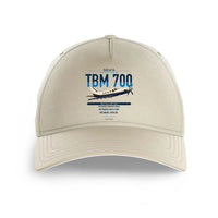 Thumbnail for Socata TBM 700 design on beige printed hat
