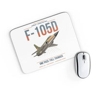 Thumbnail for F-105D Thunderchief design on white rectangle mouse pad