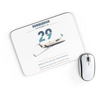 Thumbnail for Bombardier Learjet 29 design on white rectangle mouse pad