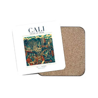 Thumbnail for CALI - Poster - Coaster - White