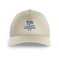 Thumbnail for Beechcraft King Air 350i design on beige printed hat