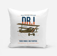 Thumbnail for Fokker Dr.I design on white pillow