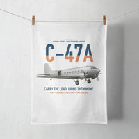 Thumbnail for C-47A Skytrain design on white towel