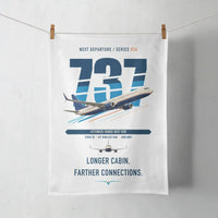 Thumbnail for Boeing 737-900ER design on white towel