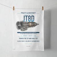 Thumbnail for JT8D design on white towel