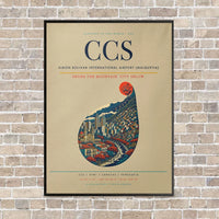Thumbnail for Simon Bolivar International Airport (Maiquetia) CCS - Canvas Framed - Beige