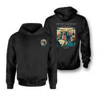 Thumbnail for VINTAGE G4467 - The Wide Cabin Mockup - Double-Side Hoodie design on black double side