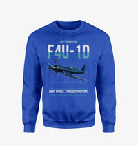 Thumbnail for F4U-1D Corsair design on blue sweatshirt