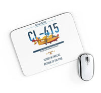 Thumbnail for Canadair CL-415 design on white rectangle mouse pad
