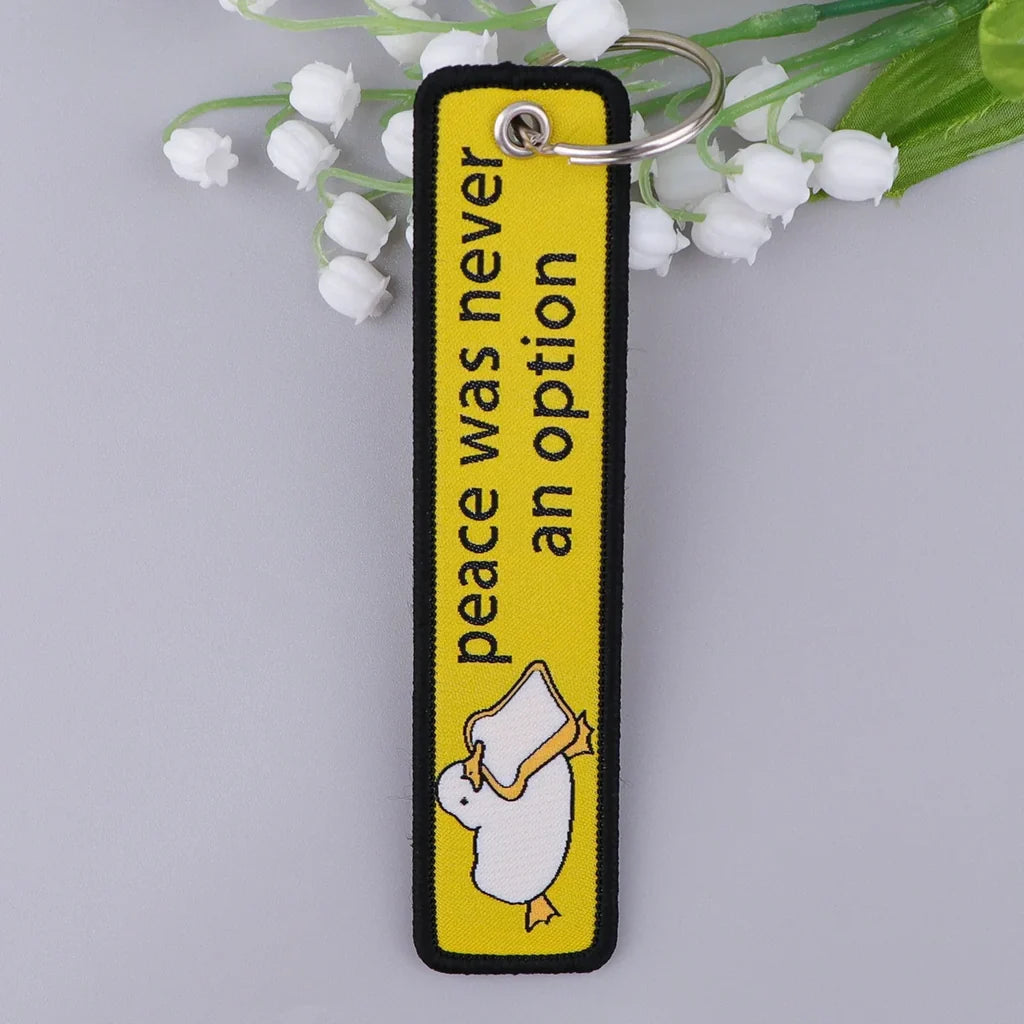Peace Was Never an Option Key Chain - view 2