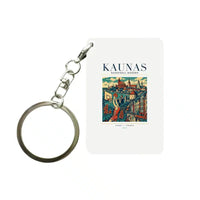 Thumbnail for KAUNAS - Poster - Key Chain - White