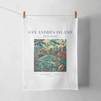 Thumbnail for SAN ANDRÉS ISLAND - Poster - Towel - White