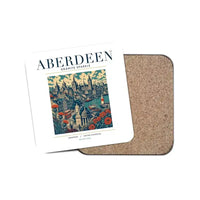 Thumbnail for ABERDEEN - Poster - Coaster - White