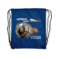 Thumbnail for Airbus A320 Drawstring Bag - view 2