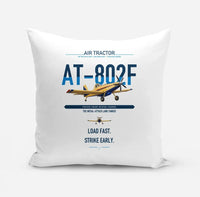 Thumbnail for Air Tractor AT-802F design on white pillow