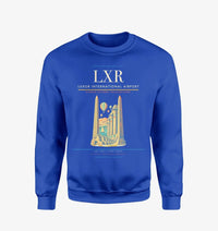 Thumbnail for Luxor International Airport (LXR) design on blue sweatshirt