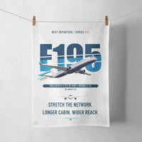 Thumbnail for Embraer E195 design on white towel