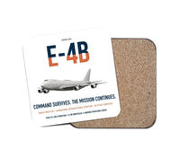 Thumbnail for E-4B Nightwatch design on white 1 piece coaster