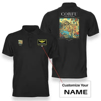 Thumbnail for CORFU - Poster - Double-Side Polo - Black + Name