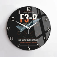 Thumbnail for Dassault Rafale C — F3-R standard design on black no frame wall clock