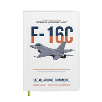 Thumbnail for F-16C Fighting Falcon See All Around Turn Inside design on white notebook